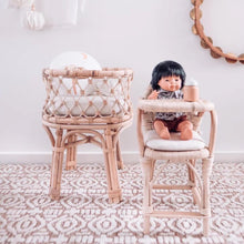 Load image into Gallery viewer, Rattan Doll Bassinet
