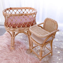 Load image into Gallery viewer, Rattan Doll High Chair
